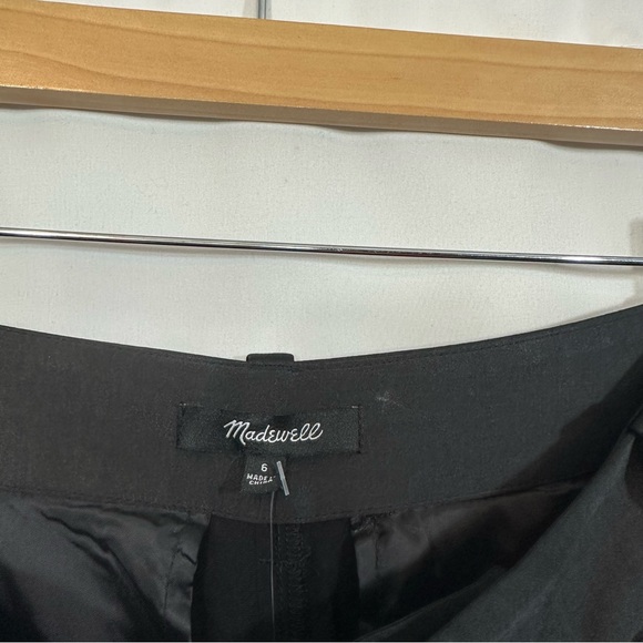 NWT Madewell The Harlow Wide Leg High Rise Satin Pants in Black - Picture 11 of 15